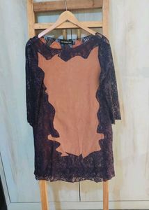 Brown Net designer Top Size-34-36