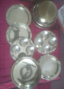 Pristine Multipurpose Kadai ,With Plates.