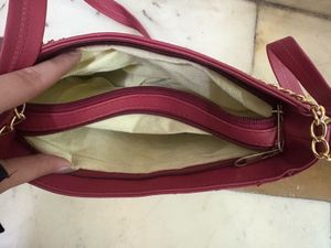 Pink Quilted Shoulder Bag