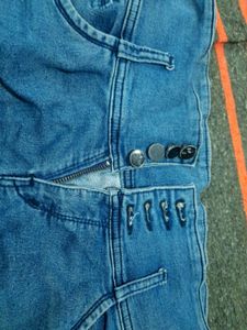 Unique Denim Capri Shorts