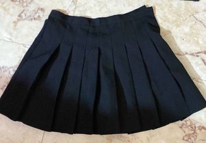 Pleated Black Skirt