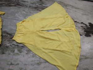Yellow Kurta Palazzo Set