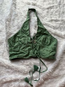 Cotton Halter Neck Top
