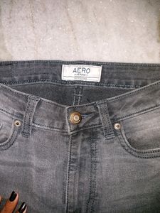 Charcoal Skinny Jeans High Rise