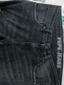 Black Ragged Pepe Jeans