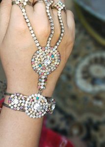 Braslate Bridal stone work fancy stichable