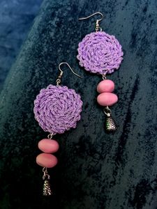 Crochet handmade earing mono Colour