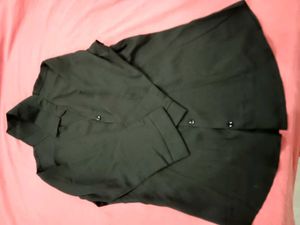 Black Button-Down Top