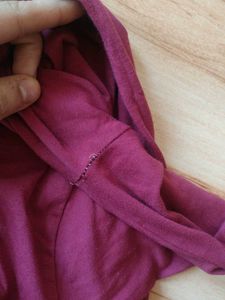 Burgundy Long Sleeve Top