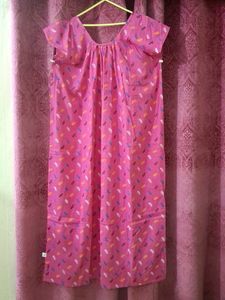 Pink Cotton Night Gown