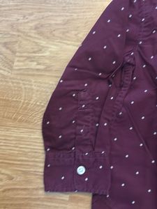Boys Burgundy Stars Shirt