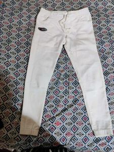 White Jogger Pants