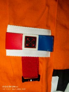 Off-White Orange Graphic Print Shirt