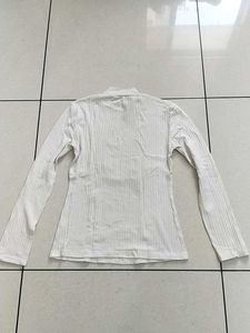 Ribbed Mock Neck Top