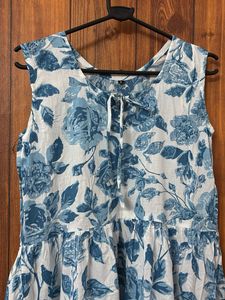 Udaipuri Floral Print Sundress | 100% Cotton
