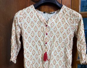 Patterned short kurti