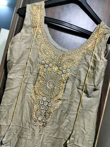 Patiala Suit Set With Dupatta (Sleeveless)