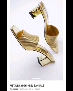 Original Zara Gold Heels