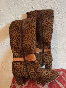 Leopard Print Boots