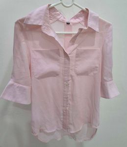 Pink Bell Sleeves Top