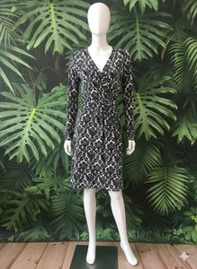 Elegant Black & White Dress