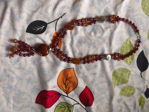 Heart Pendant Beaded Necklace