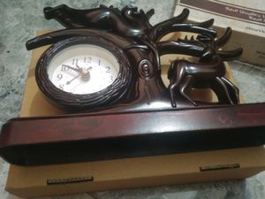 Vintage Deer & Tree Clock Pack Of1