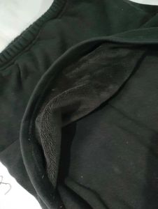 Fleece Lined Black Skirted Leggings