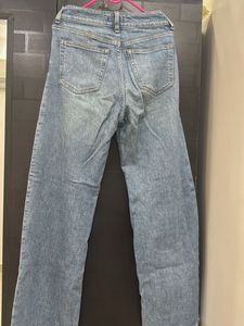 Light Wash Straight Leg Jeans