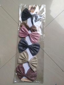 Large Bowl Gillter Alligator Hair Clip For Girls