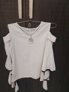 Off-Shoulder White Top