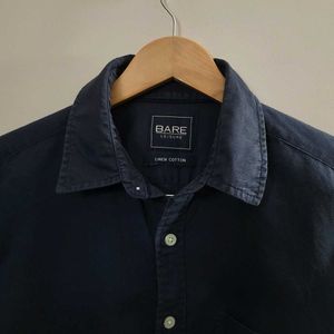 Bare Denim Navy Blue  Shirt