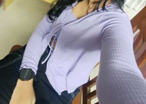 Purple Tie-Front Cardigan