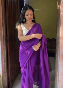 Elegant Purple Saree