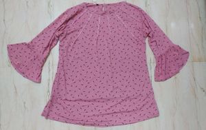 Pink Printed Top