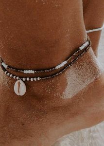 Bead Anklet 🤍🖤