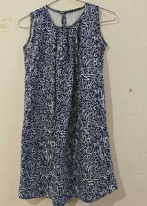 Alphabet Print Sleeveless Multi-use Dress