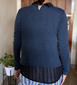 Blue Long Sleeve Top