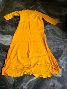 Yellow Colour Kurti Pant Sets.Very Good  Sets Hai.