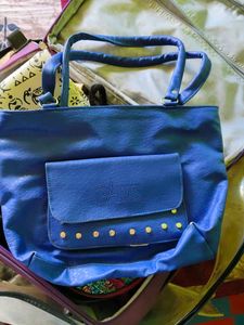 Blue 'Paris' Handbag