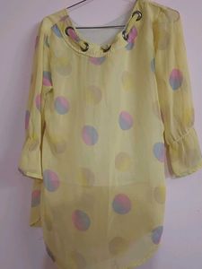 Polka Dot Sheer Top