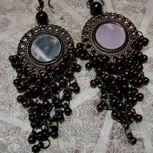 Boho Mirror Dangle Earrings