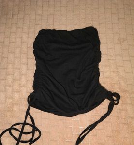 Black Ruched Top