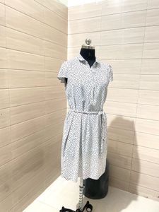 ESPRIT Pintresty 🌸Polka Dot Midi Shirt Dress