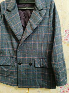 Checkered Blazer - Stylish &amp; Professional