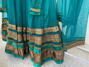 Elegant Teal Anarkali Suit