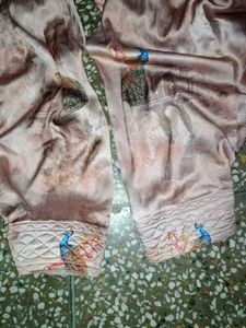 Picock Print Satin Suit