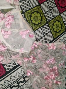 Floral Applique Lingerie Set
