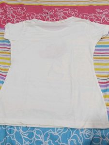 White Floral Print T-Shirt