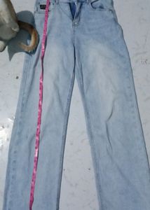 Blue High Waisted Denim Jeans